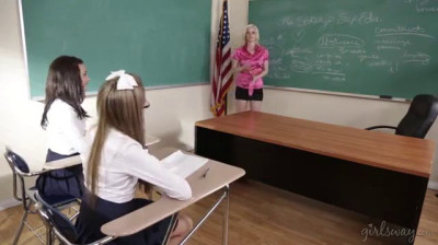 Scarlett and Alex fucking their teacher Charlotte