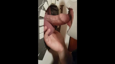 Glory Hole Amateur Takes on a Big Cock