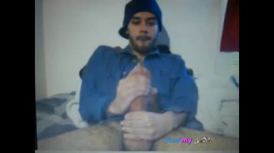 Huge Dick Latin Guy's Hot Cum Load