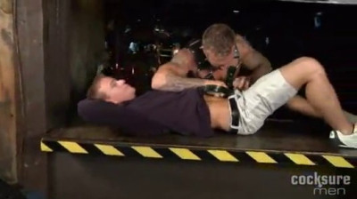 Two studs cuddle and engage into fucking