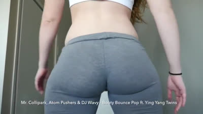 grey leggins twerk