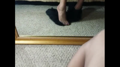 Twink Crossdresser Fucks in Stockings