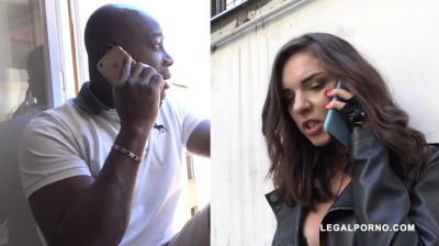 Sexy euro brunette get bbc gangbang