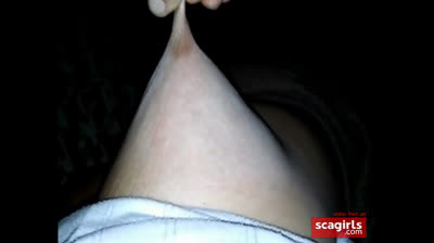 Pinching Her Sensitive Nipples Hard