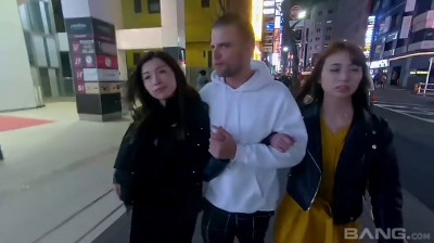 Mona Ayami And Tsubaki Kato Have A Night Of Wild Threesome Sex With A Stud