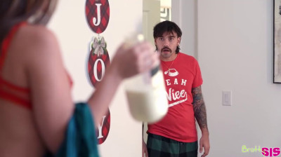 Leche de hermano para su galleta navideña