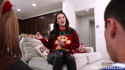 Christmas cock for mother and sister