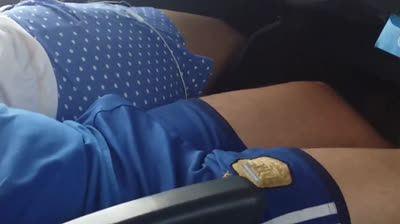 Big-Cock Daddy's Bulge on the Bus