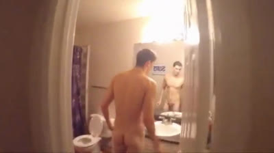 Bareback Selfie: Big Cock BareFriends At Home