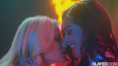 Luminously horny lesbian sex