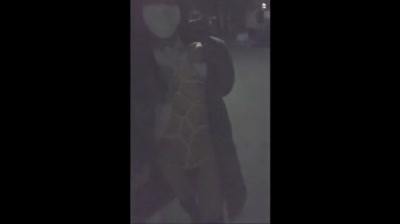 Asian Crossdresser Cums Outside