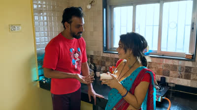 Horny Wife With Massive Breasts Satisfies Her Husband (Hindi Audio) - HDSex.org