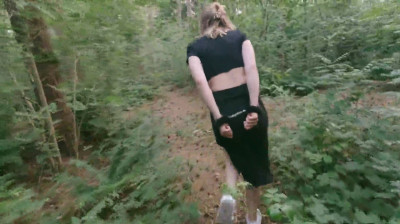 Belgian couple fucking in forest