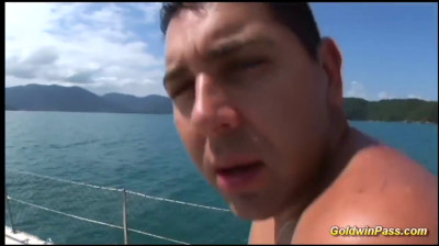 Sexuelle Leidenschaft auf Boot
