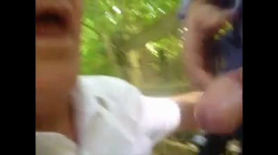 Double Fun with Daddy Outdoors