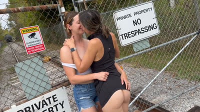 Public Double Blowjob and Messy Facial with Two Hot MILFs