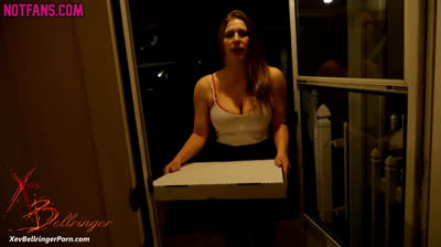 A - Xev - Pizza Girl Blackmailed Into Blowjob