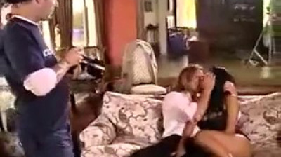 Evan fucks Nina horny in the living room
