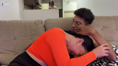 I fuck my girlfriend's busty best friend in her face and she doesn't realize it !