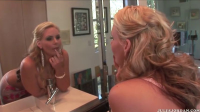 Blonde thick MILF gets bbc dp