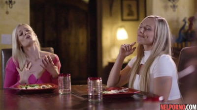 Erotic dinner for three