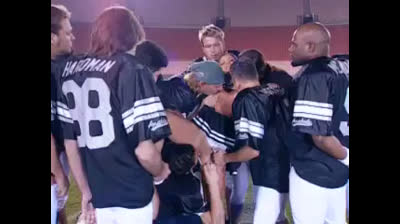 El equipo festeja la victoria a lo grande