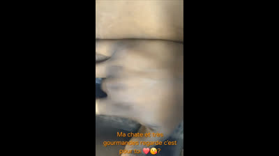 Ma chate et très gourmandes regarde c'est pour toi ❤️??
