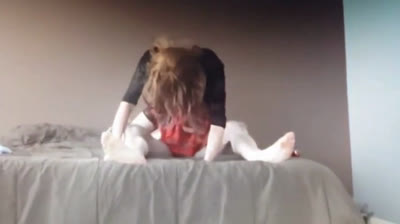 Bareback Amateur Crossdresser Takes Big Cock Anally