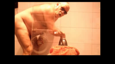 Bearded Man's Solo Play with Sex Toy