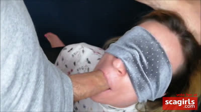 Blonde Czech Babe Masturbates and Gives POV Blowjob