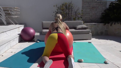 Pilates session with happy ending