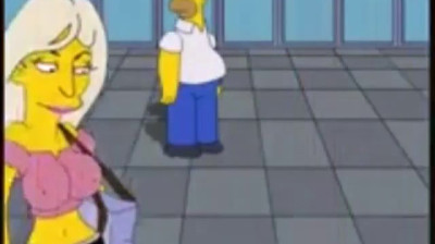 Homer Simpson fucking in the supermarket