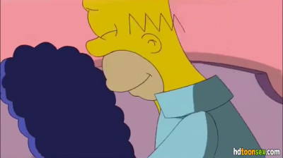 Marge e Homer fazendo sexo