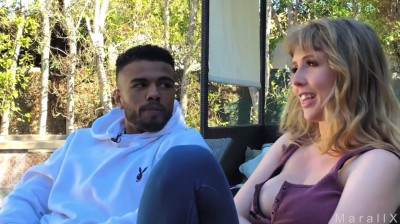 Lena with her favorite black stallion