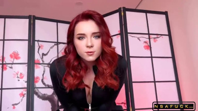Black Widow opens her asshole