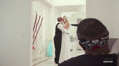 Interracial double penetration for the bride