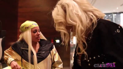 Luna Star y Nicolette Shea compartiendo una polla