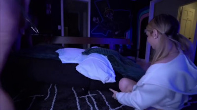 Three blonde students in a lesbian webcam session