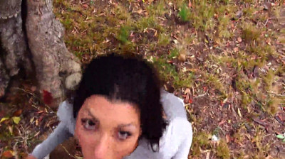 Alexa sucking cock in the street