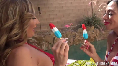 Ariella Ferrera und Richelle Ryan machen am 4. Juli Dreier
