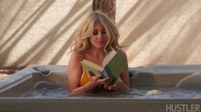 Busty blonde babe empties her neighbor's balls