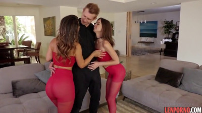 Eva and Riley share a cock