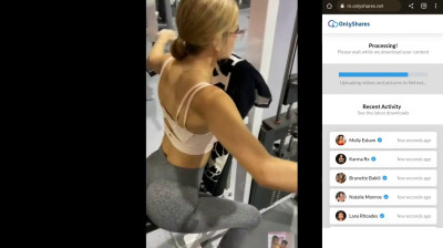 Ficken auf der Toilette im Fitnessstudio