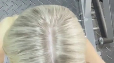 Couple fucking in a public gym