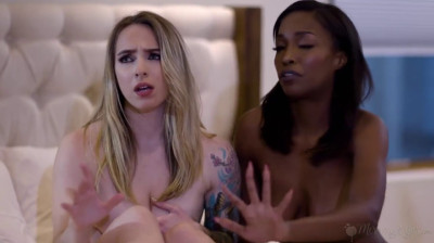 Daya and Misty make love to their girlfriend Sonny in bed