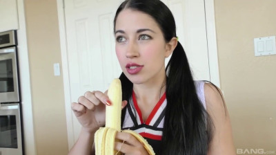 The sweet, light-eyed cheerleader