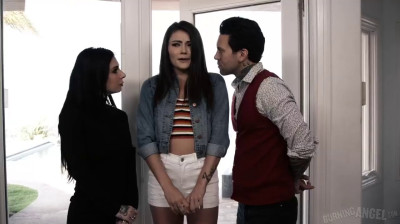 The babysitter enjoys an oily and wild threesome