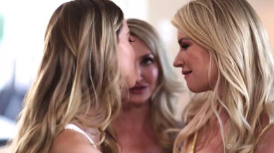 Two milfs, a young girl and a fantastic lesbian threesome