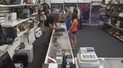 Petite college girl fucking in pawn shop