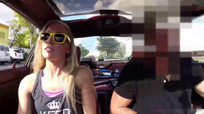 Country blonde tries to sell her car and sells herself